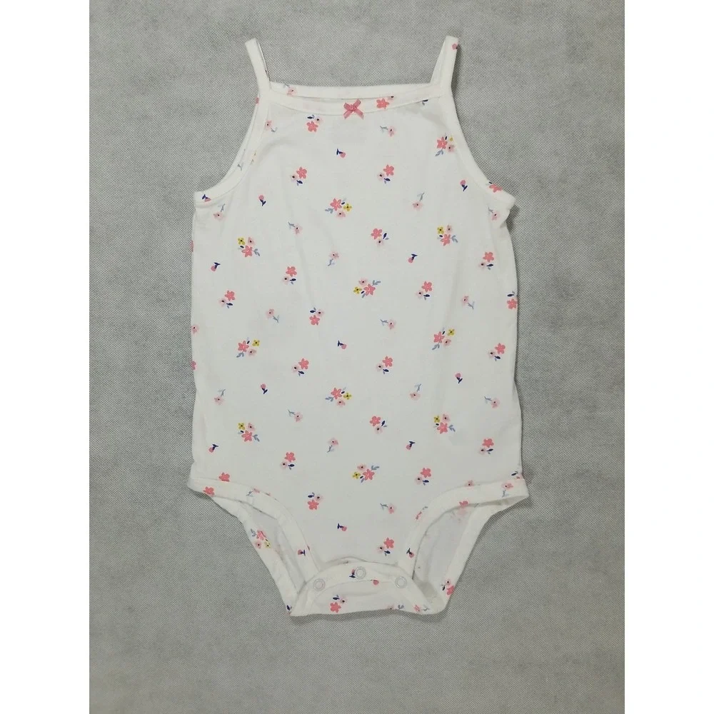 Carter's Baby Girls Size 24 Months 3 pc Top Bodysuit & Shorts Summer Outfit NEW - Picture 5 of 7